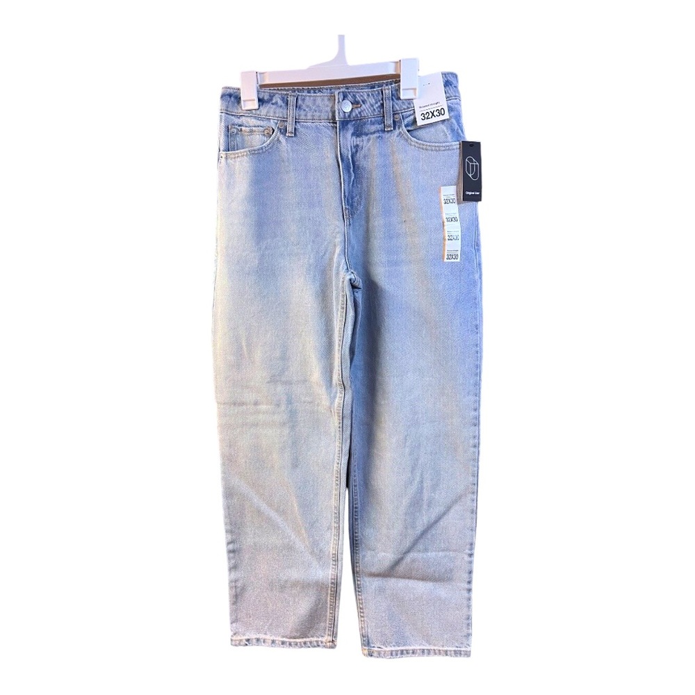 Men’s 32x30 Relaxed Straight Light Wash Jeans by Original Use